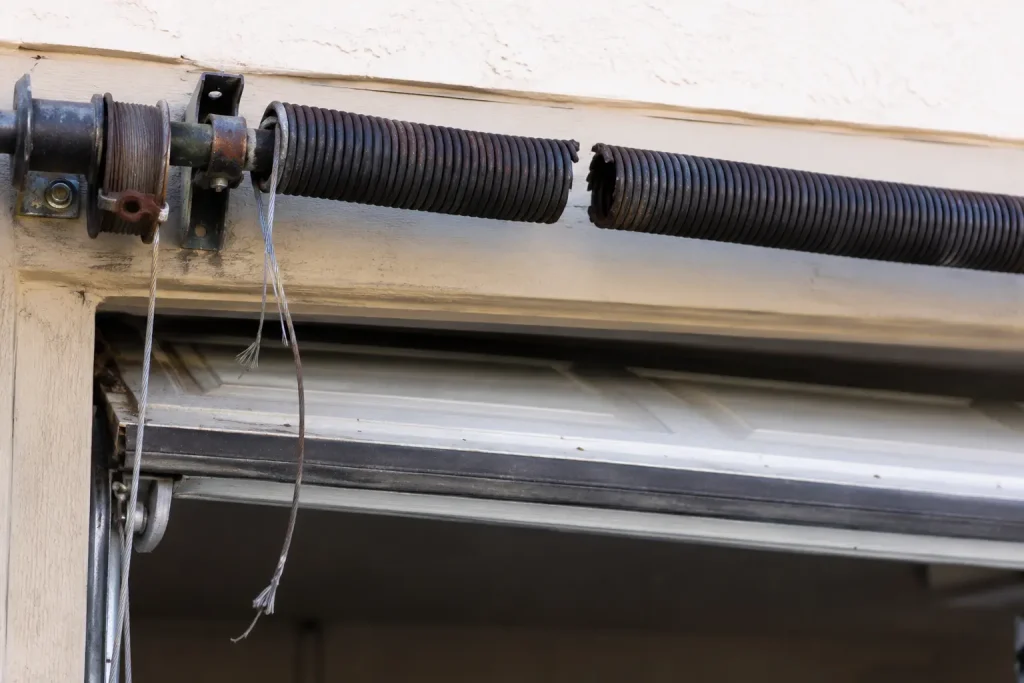 broken torsion spring garage door repair Odessa TX