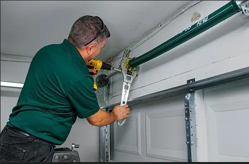 Cleaning and aligning garage door safety sensors to fix a garage door opener that is not working properly.