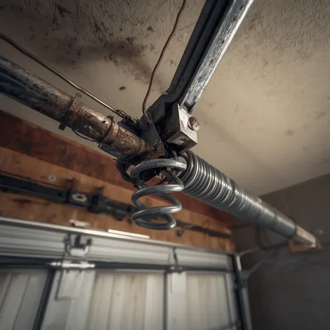 Garage Door Repair Andrews TX technician replacing a broken torsion spring