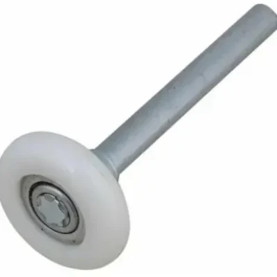Premium white nylon garage door roller with sealed ball bearing for quiet, long-lasting performance in Odessa TX.