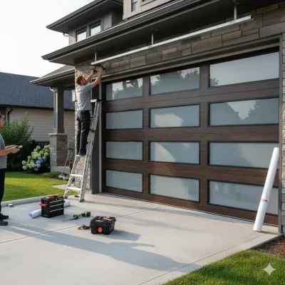 Professional garage door sensor repair process